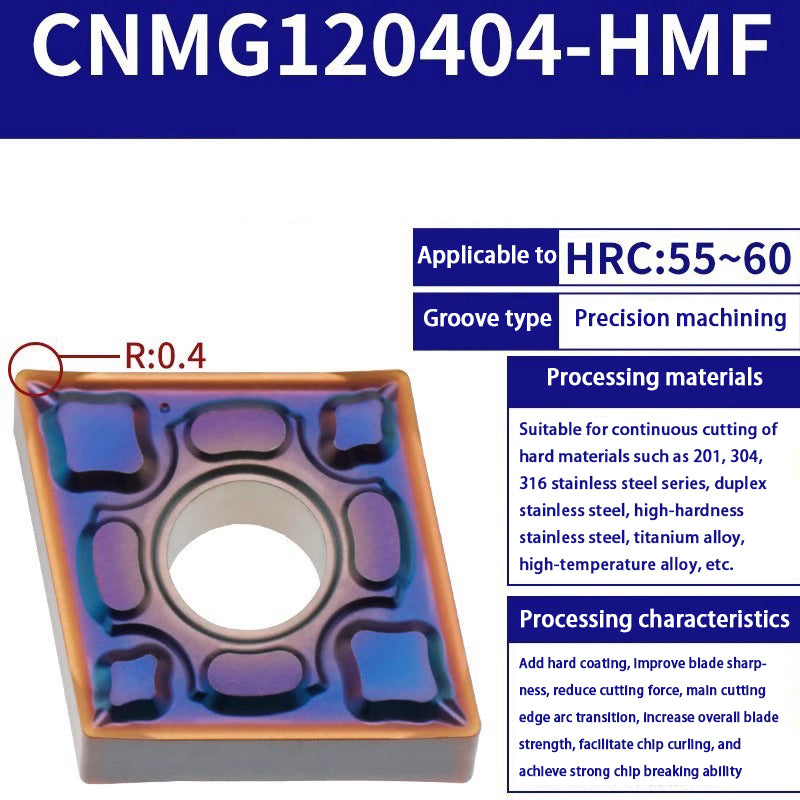 116-CNMG120404 turning blade 120408 steel stainless steel aluminum diamond outer circle alloy blade Shandong Denso Pricision Tools Co.,Ltd.